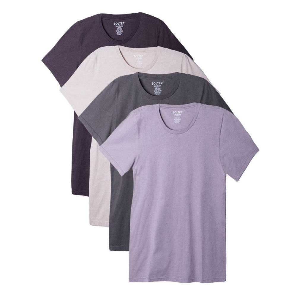 4-Pack Men's 100% Cotton Crewneck T-shirts 3001c C. Army New NWB